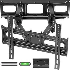 EconoMe TV Wall Mount for Most 26-70 inch tvs Full Motion TV Mount Swivel and Tilt Wall Mount Bracket Max VESA 400x400mm Holds up to 99 lbs Fits 12 16 Wood Studs.