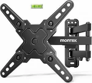 Full Motion TV Wall Mount Bracket for Most 13-43 Inch LED LCD Flat Screen TVs & Monitors Swivel Tilt Extension Rotation with Articulating Arms TV Mount Max VESA 200x200mm up to 44lbs