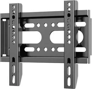 Fixed TV Wall Mount for 14-42 Flat Screen TVs Small Wall Mount TV Bracket fit 19 24 28 32 35 39 40 inch VESA Up to 200x200mm 55lbs Max Load Easy Install Low Profile Monitor Mount Bracket
