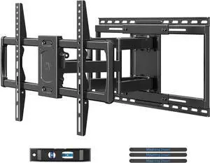 Sliding TV Wall Mount for 42-86 TVs Full Motion Articulating Dual Arms Easy TV Centering Max VESA 600x400mm 132 lbs MD2198