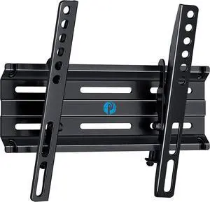 Tilting TV Wall Mount Bracket Low Profile for 13-42 Inch Flat Screen TVs & Monitors Universal Tilt TV Monitor Mount Fits 8 Wood Studs VESA 200x200mm.