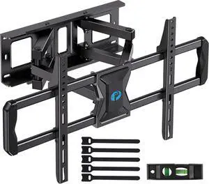 Full-Motion TV Wall Mount for Most 3775 Inch TVs up to 100 lbs Wall Mount TV Bracket with Dual Articulating Arms Extension Swivel Tilt Fits 16 Wood Studs 600 x 400mm Max VESA PILF8