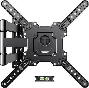 UL Listed TV Wall Mount for Most 26-60 Inch TVs Wall Mount TV Brackets with Swivel Tilt Rotating Center Corner Design on Single Stud Up to 77 lbs Max VESA 400x400mm