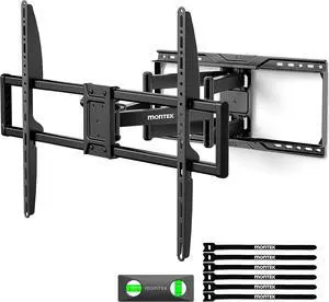 Heavy Duty TV Wall Mount for 50-100 Inch TVs up to 165 lbs 4X Load Tested Dual Arms Full Motion Bracket with Tool-Free Tilt Swivel & Extend Max VESA 900x600mm Fits 12/16/18/24 Studs