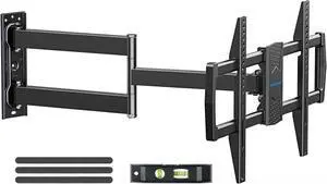 Corner TV Wall Mount for Most 42-75 Inch TVs with 32 Long Extension Long Arm TV Mount Full Motion TVs Mount Swivel Articulating Mounts MAX VESA 600x400mm Holds up to 99 lbs MU0076