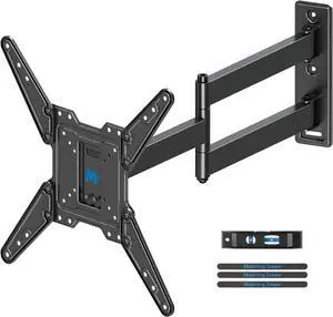 Long Arm TV Wall Mount for Most 26-65 Inch TVs 30 Inch Long Extension TV Mount Swivel and Tilt Full Motion Wall Mount TV Bracket Fit Max VESA 400x400mm Up to 99 lbs MD2286-M
