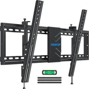 TV Wall Mount Tilting for Most 37-84 Inch TVs TV Mount with Level Adjustment Low Profile Space Saving Tilt Wall Mount TVs Bracket Fits 16 18 24 Studs Max VESA 600x400mm