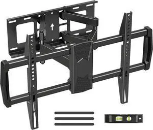 Full Motion TV Mount for Most 42-82 inch TVs Wall Mount TV Bracket with Swivel Articulating Extension Tilt Arms Television Wall Mount Max VESA 600x400mm 100lbs Loading Fits Max 16 Studs