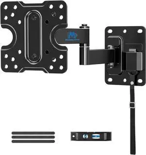 Lockable RV TV Mount for Most 10-26 Inch Flat Screen RV TV Mount Bracket for Camper Trailer Truck Boat Full Motion RV TVs Wall Mount Quick Release Lock VESA 100x100mm 33 lbs MD2209