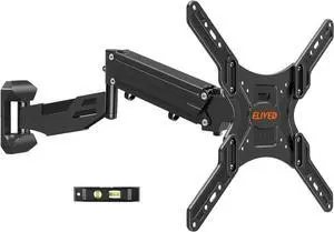 Height Adjustable TV Wall Mount for Most 23-55 Inch tvs Spring Arm Full Motion Swivel Tilt Articulating TV Mount Bracket Max VESA 400x400mm Support 11-66 lbs YD1010