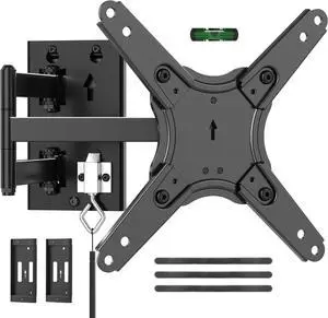 Suptek Lockable RV TV Mount for 13-43 Inch TVs | Full Motion Locking Wall Mount for Camper Trailer Motorhome Boat Truck Indoor and Outdoor VESA 200mm Supports 44lbs Model MA1342