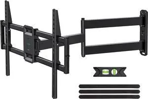 Corner TV Wall Mount Long Arm TV Mount Bracket for 37-84 Inch TVs Full Motion TVs Wall Mounts with 32 Articulating Arms Extension & Tilt & Swivel Max VESA 600x400mm Holds up to 100 lbs