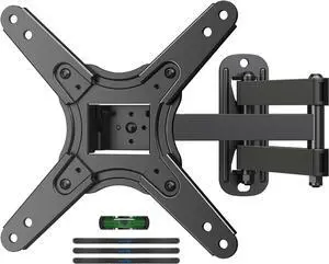 Suptek Full Motion TV Monitor Wall Mount for Most 13-42 Inch LED LCD Flat Curved Screen TVs & Monitors Articulating Arms Swivel Tilt Extension Rotation Max VESA 200x200mm up to 44lbs MA1345