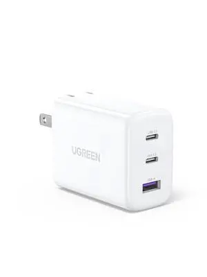 65W USB C Charger 3 Ports Compact Foldable Fast Wall Charger Block USB C Power Adapter for MacBook Pro/Air iPhone 16/15/14 iPad Pro  XPS Steam Deck Galaxy S24 Pixel 8/7