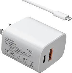 20W USB C Charger Compatible with  Galaxy A9 Plus Tablet Tab A9 Plus A9+ SM-X218 SM-X210 SM-X215 SM-X216 Tablet 20W PD Type C Fast Charging Power Adapter Supply Cord