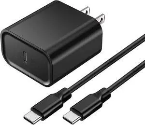 18W Fast-Cahrging USB-C Charger Fit for  Galaxy-Tab A9+ Plus SM-X210 WiFi SM-X215 LTE SM-X216 5G Tablet Type C Power Adapter Charging Cord Cable