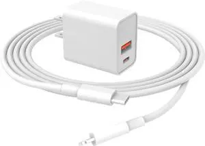 20W [MFi Certified] Fast Charger Fit for iPad mini 5th Generation 2019 7.9 inch A2133 A2124 A2126 A2125 Tablet with 6.6Ft L to C Charging Cable Power Supply Adapter Cord