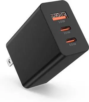 USB C Wall Charger 3-Port 100w GaN Fast Charging Station Compact Wall Charger for MacBook XPS Galaxy S24 iPhone17/ 16/15 and More Series