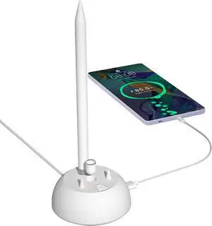 Charger Stand for  Pencil Charging Stand Compatible with iPad Pencil 1st Generation Adapter iPad Pen iPencil Charging Dock Station with led Charging Indicator&Pencil Tips Cap Holder&USB Port
