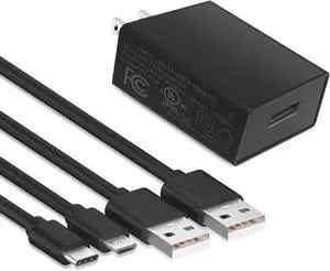 Replacement Fast Charger Adapter for Old and New Kindle Fire Tablets Fire HD 7 8 10 Plus/Kids/Kids pro Fire Max 11 Kindle Paperwhite E-Reader Colorsoft Scribe
