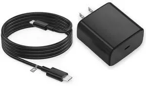 20W USB-C Charger Fast-Charging Fit for  Galaxy-Tab A9+ Plus A8 A7 S9 FE S6 Lite (2024) SM-X110/X115 SM-X210/X215/X216 Tablet Type-C Power Adapter Charging Cord Cable Replacement (5FT)