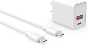 20W PD USB-C Fast Charger Fit for iPad 10.9 inch Gen 10th Generation 2022 A2777 A2757 New Tablet with Type C AC Power Supply Adapter Cord Charging Cable
