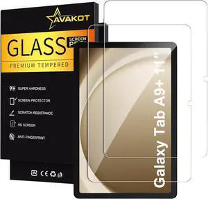 2 Pack Screen Protector for  Galaxy Tab A9 Plus 2023 Tempered Film Ultra Thin Anti-Fingerprint Touch Sensitive Screen Protector for Galaxy Tab A9 Plus