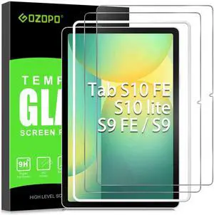 Screen Protector for  Galaxy Tab S10 Lite / S10 FE / S9 FE 5G 10.9 inch / S9 11 inch 9H Tempered Glass Film with Easy Installation Frame HD Clear/Anti Scratch 2-Pack