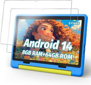 Screen Protector for Urao Kids 10 inch Android 14 Tablet Upgraded Tablet Android 10 Tempered Glass [9.21 x 5.63 234mm x 143mm] 2 Pack.