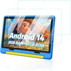 Screen Protector for Urao 2024 Android 14 Tablet for Kids 10 inch Anti-Scratch 9H Hardness Touch Sensitive 2.5D Rounded Edges Bubble Free Easy to Install 2 Pack.