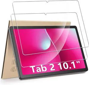 2-Pack Screen Protector Compatible with T-Mobile REVVL Tab 2 10.1 2025 (NOT Compatible with T-Mobile Revvl Tab 5g Tablet 10.36 2023) [HD Clarity] [9 Hardness] [Anti-Scratch] Tempered Glass