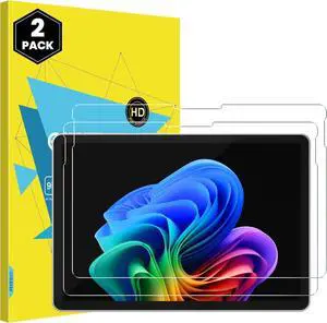 2 Pack Screen Protector for New  Surface Pro 12 inch 2025 9H Tempered Glass Film Guard for Surface Pro 12-inch Support Surface Pen & Case Friendly & Touch Sensitive