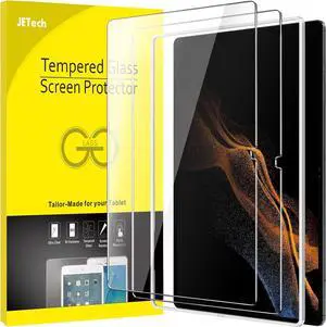 Screen Protector for  Galaxy Tab S8 Ultra (14.6-Inch 2022 Model SM-X900/SM-X906) with Easy Installation Frame Tempered Glass Film HD Clear 2-Pack