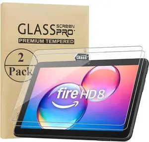 Screen Protector for 8 Kids 2024/8 Kids Pro Tempered Glass Film (2 Pack)