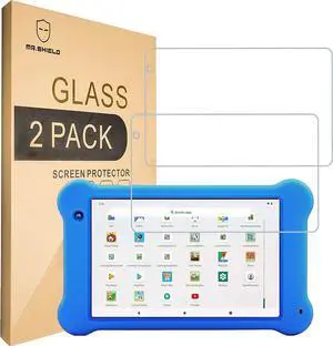 Screen Protector compatible with Aeezo Kids Tablet 7 inch [Tempered Glass] [2-PACK] [Japan Glass with 9H Hardness]