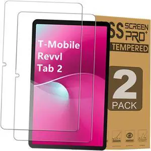 2 Pack Screen Protector for T-Mobile REVVL Tab 2 Tablet 10.1 Inch Tempered Glass Film Compatible with T-Mobile REVVL Tab 2 Tablet 10.1 2025 Tempered Glass