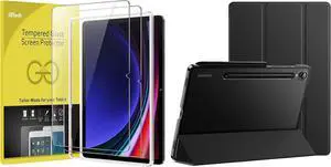 for  Galaxy Tab S9 11-Inch and Galaxy Tab S10 Lite / S10 FE / S9 FE 10.9-Inch Screen Protector and for  Galaxy Tab S9 11-Inch Case Bundle