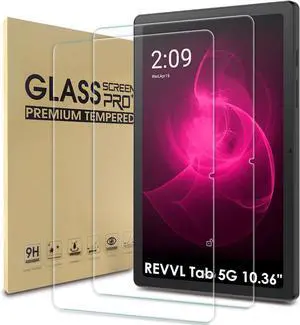 2 Pack Screen Protector Compatible with T-Mobile Revvl Tab 5G 10.36 2023 Tempered Glass Film Replacement for T-Mobile Revvl Tab 5G 10.36 2023Anti Scratch Anti BubbleHigh Definition