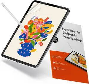 2 Pack Paperfeel Screen Protector Compatible with iPad Pro 12.9 (2022 & 2021 & 2020 & 2018 Models) Matte PET Film for Drawing Anti Glare with Easy Installation Kit