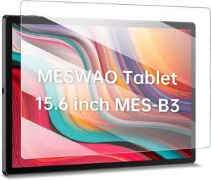 2 Pack Screen Protector for 15.6 Inch Large Tablet (345x194 / W x H)-Ultra Clear & 9H Hardness 15.6 Tempered Glass Shield