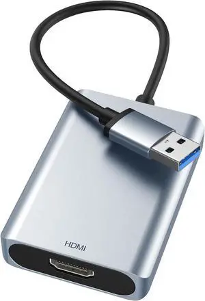 USB to HDMI Adapter USB 3.0 to HDMI Audio for Multiple Monitors 1080P Video Converter Support Mac OS Windows 10/8.1/8/7 Driver Installation Required