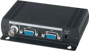 VGA to Composite Video BNC Converter Dual Output to BNC and VGA Output PC DVR on LCD TV
