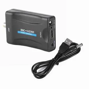 Coax BNC to HDMI Converter 480I (NTSC)/576I (PAL) to 720P/1080P Video Adapter Security Camera CCTV DVRs Surveillance CVR to HDTV Monitor and Projector Not Work for Antenna and Cable TV