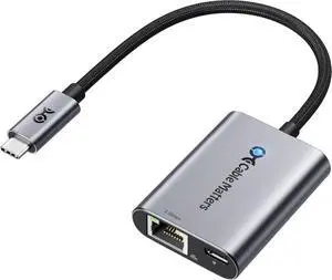 USB C to 2.5Gb Ethernet Adapter with 140W Charging 2.5 Gigabit Network Speed USB C to Ethernet Adapter Compatible with USB4 Thunderbolt 4/5 MacBook Laptop and USBC Devices
