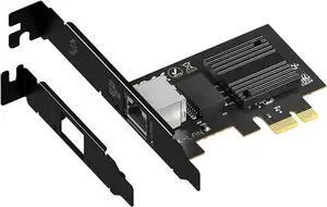 2.5Gb PCIe Network Card with Intel I226-V Chip 2.5GBase-T Network Adapter NIC PCIe 3.1 X1 PCI Express Gigabit Ethernet Card for Windows 10/11 Linux Kernel 5.16.18/RHEL8.6 VMware ESXi8.0