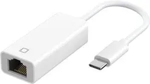 USB C to Ethernet Adapter [MFi Certified] RJ45 Ethernet LAN Network Adapter with USB Type C Port Devices Compatible with iPhone 16/15/Tablet/Laptop Plug and Play Supports Network