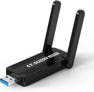 WiFi Adapter for Desktop PC AX900 USB WiFi 6 Adapter with 5GHz/2.4GHz Dual Band Bulit-in Driver for Windows 10/11 (AX900)