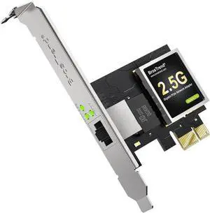 2.5GB Linux Compatible NIC PCIe Network Adapter for Ubuntu Fedora Debian Mint Kali Windows etc. PCIe Ethernet Card with Extra Low-Profile Bracket Supports All Linux Architectures