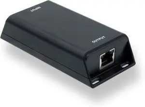 24 Volt Passive PoE Injector (Mode B) - DC-Powered Gigabit Inline Converts 12-60V in to 24 Volt Passive PoE Out Up to 30 Watts - Variable DC PoE Injector for Solar Powered Installations