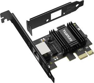 2.5G PCIe Network Card 2.5 Gigabit PCI Express Ethernet Adapter with Realtek RTL8125B 2500Mbps NIC Card RJ45 LAN Controller for PC Windows/Linux/MAC OS with Low-Profile Bracket